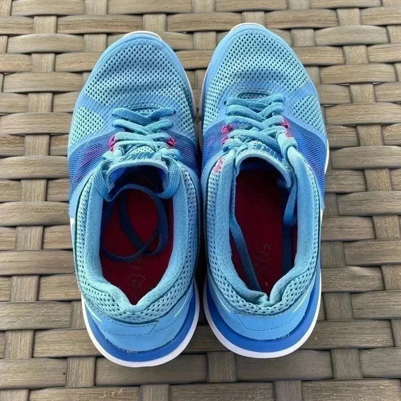 Nike Flex 2014‎ Run Blue/Pink Size 6 - Picture 4 of 5